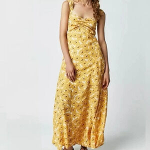 Free People Rosalee Sunflower Midi Dress